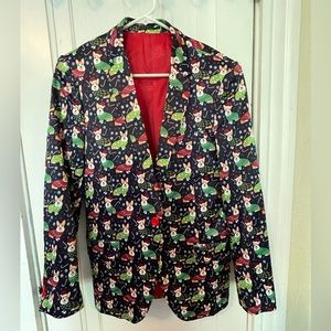 Suslo Couture Christmas Corgi Blazer, M